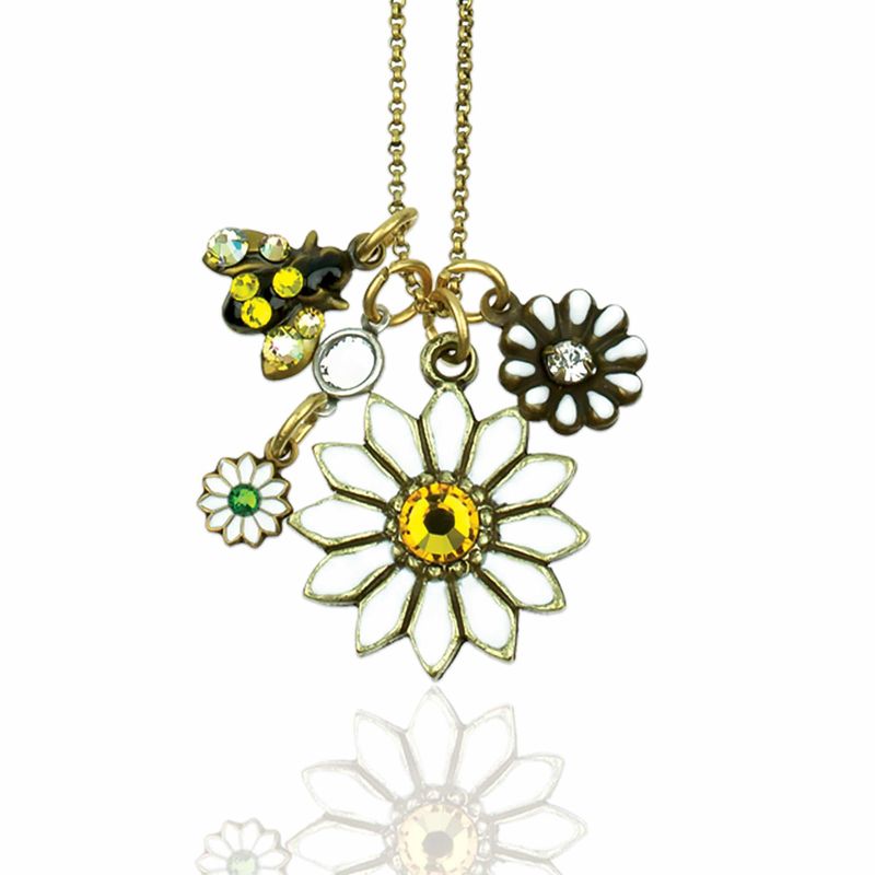 Necklace - Daisy/Bee Jumble Charm