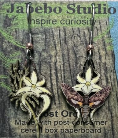 Earring - Jabebo - Ghost Orchid