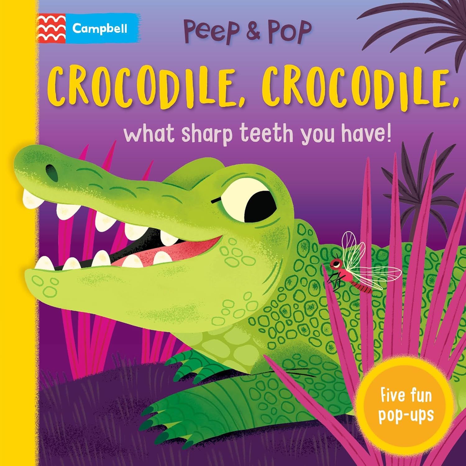 Book -  Peep &amp; Pop Crocodile, Crocodile