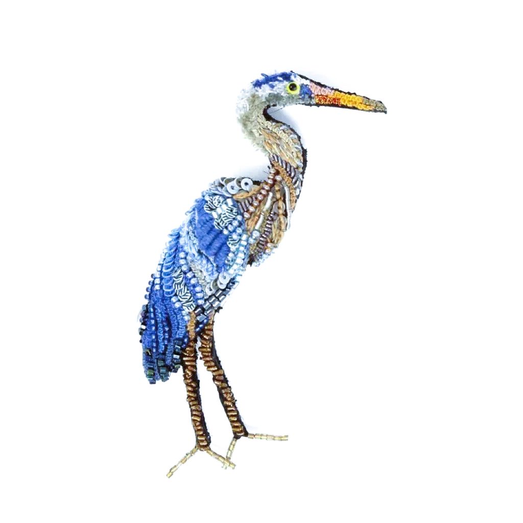 Pin/Brooch, Design: Blue Heron