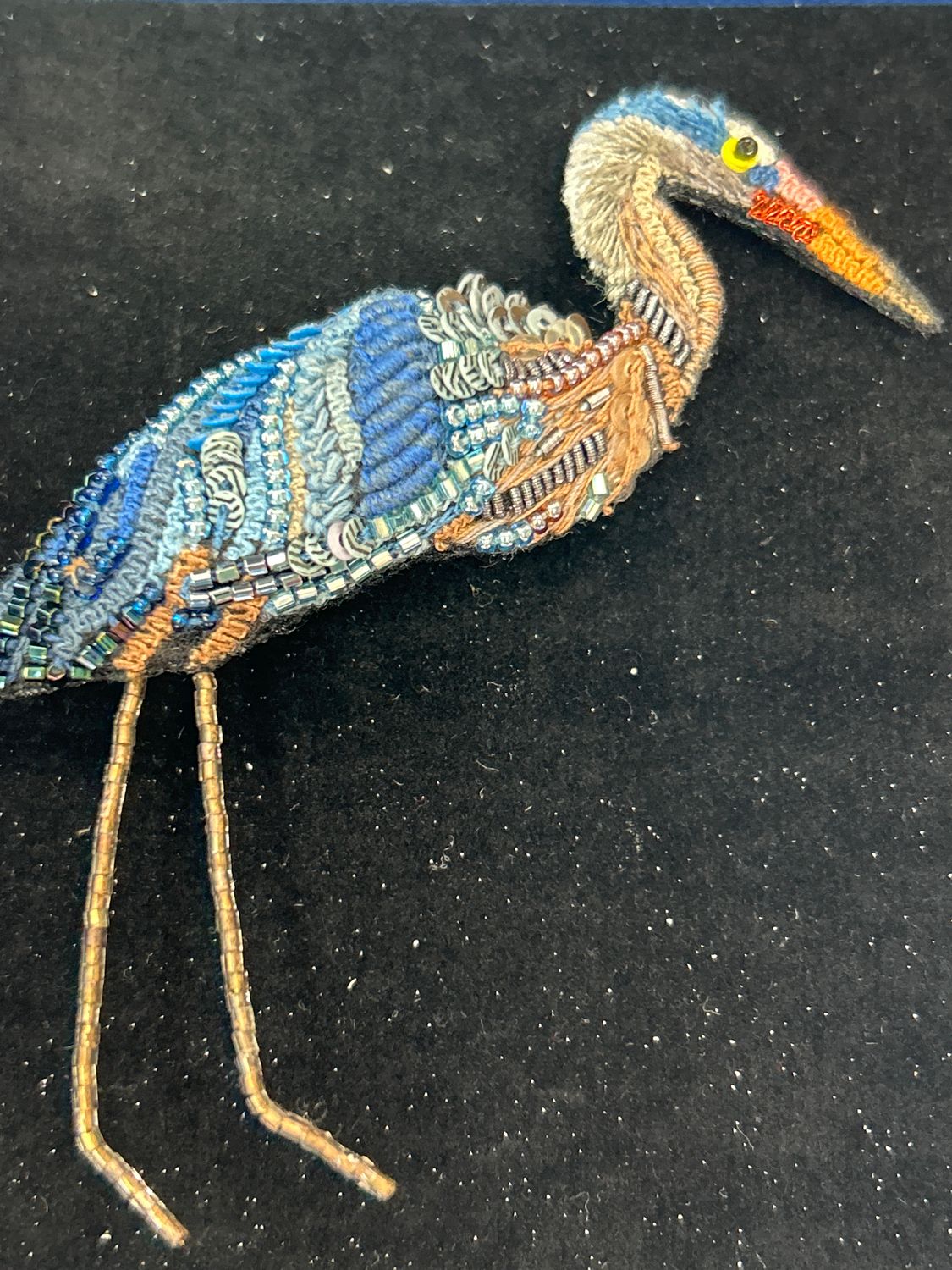 Pin/Brooch, Design: Blue Heron