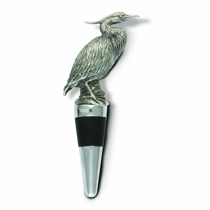 Bottle Stopper - Blue Heron