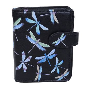 Wallet- Dragonfly Black S