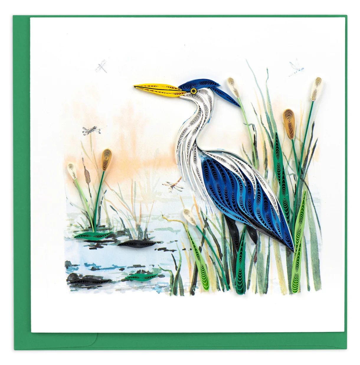 Quilling Cards, Design: Great Blue Heron