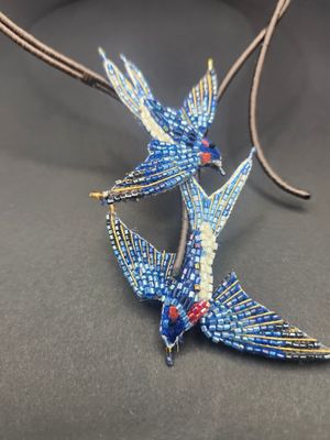 Necklace - Duet Swallow