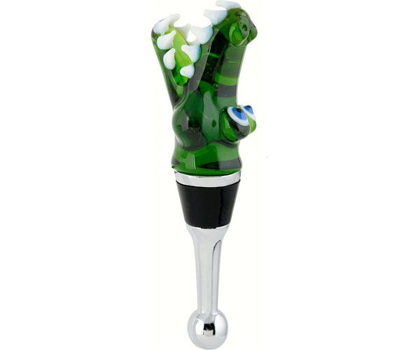 Glass Bottle Stopper, Design: Alligator