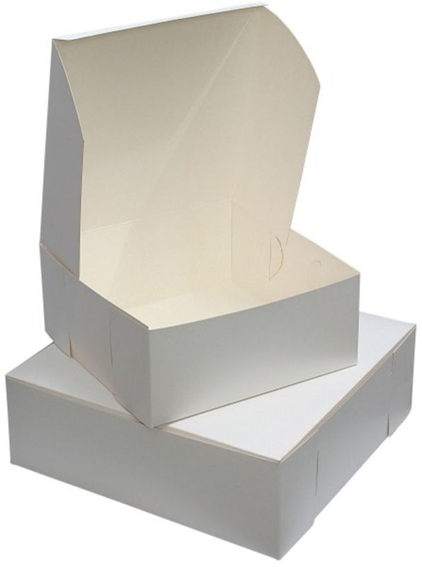 Flat Cake Box / 7x7x3 Inch (100)