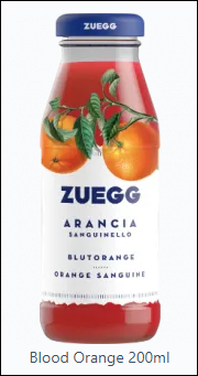 Zuegg Juice Bar Blood Orange 200mlx24 P/box