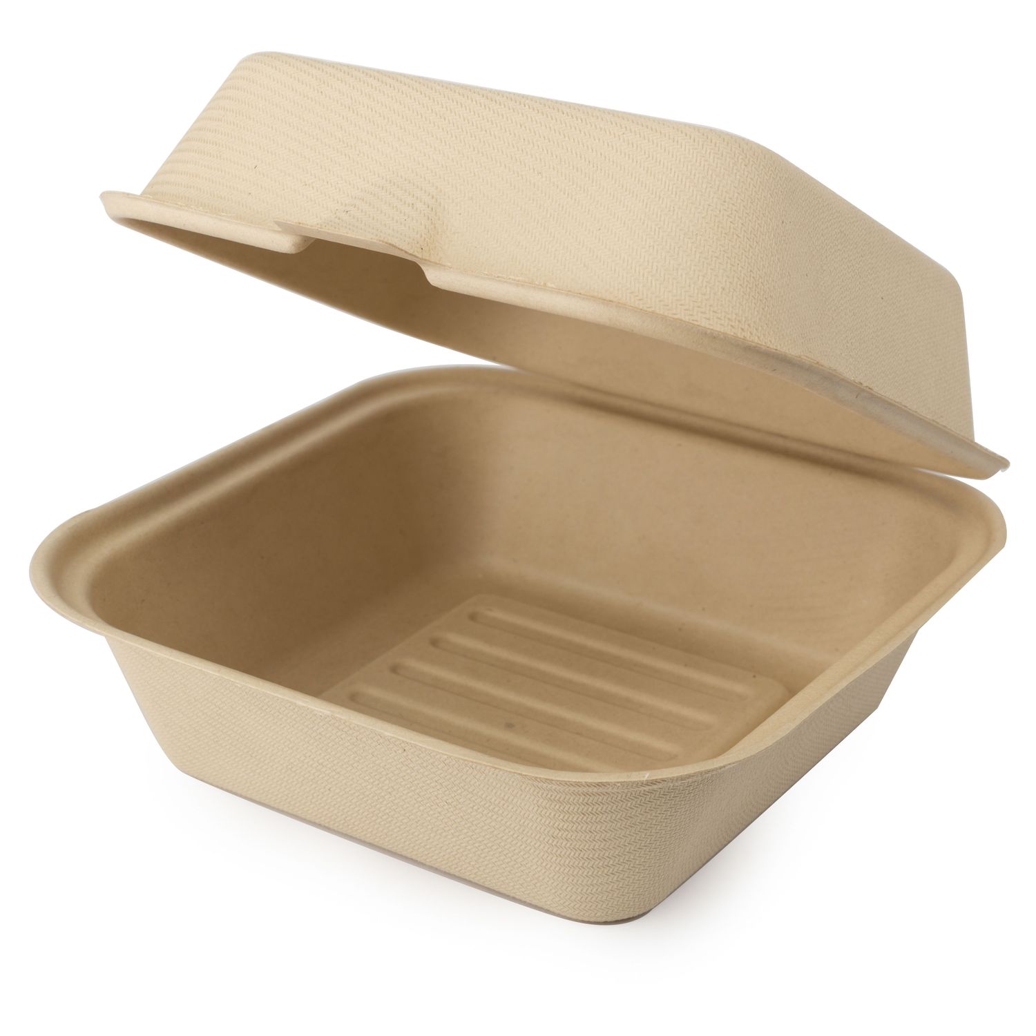 6 Inch Clamshell Burger Box Bamboo (400)