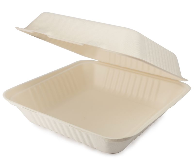8 Inch Sugarcane Clamshell (200)
