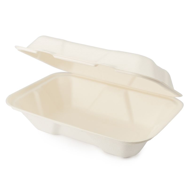 9x6x3 Inch Sugarcane Clamshell (200)