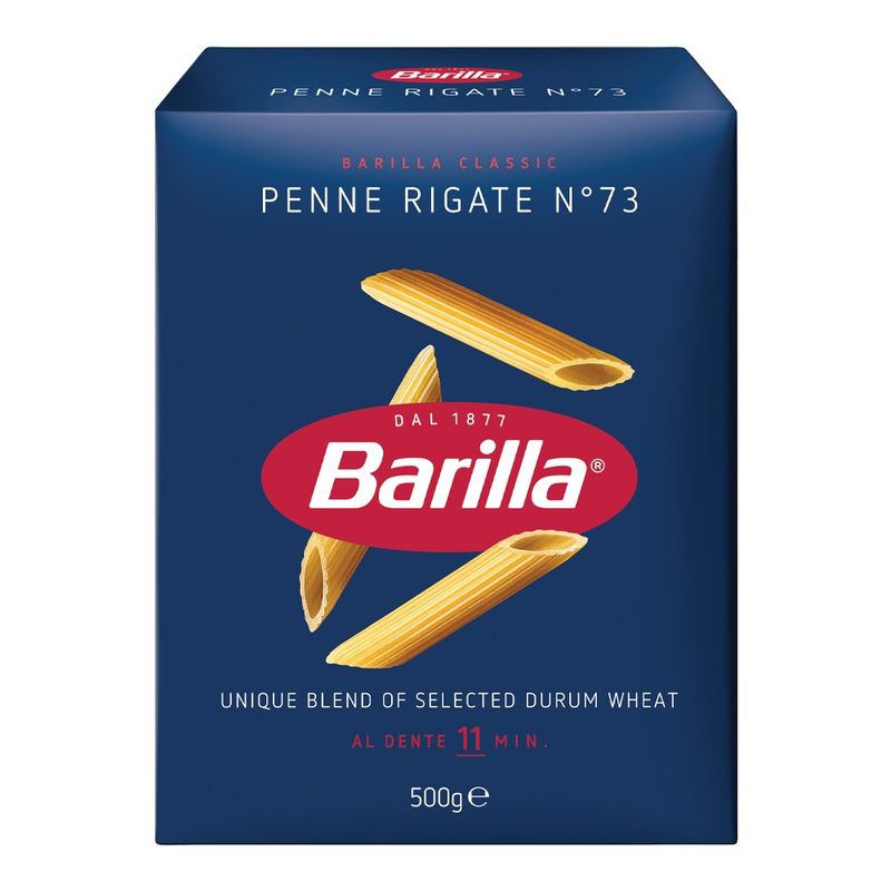 Pasta Penne Rig Barilla 9x1kg Box