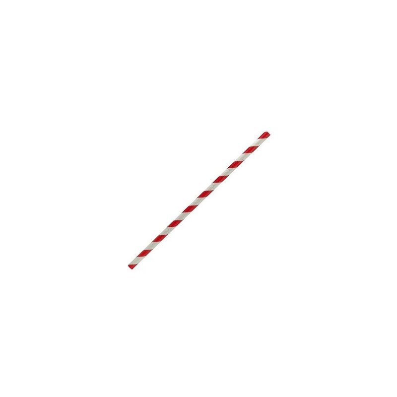 Red/white Paper Cocktail Straws (2500)