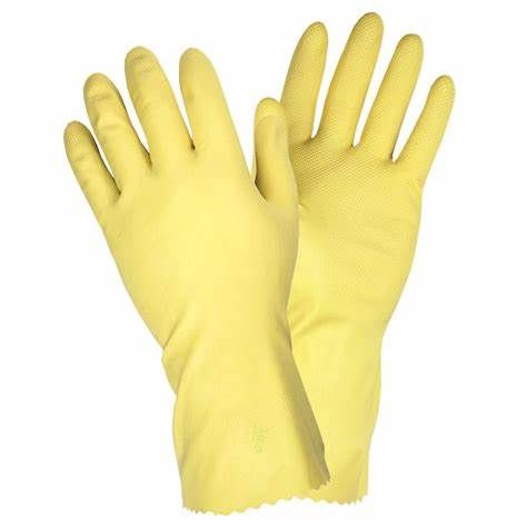Rubber Gloves 1 Pair / Large