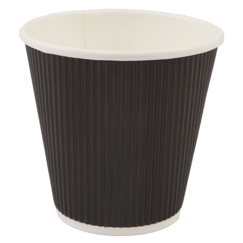 Triple Wall Cup / Black 8oz 90mm UniLid (500)