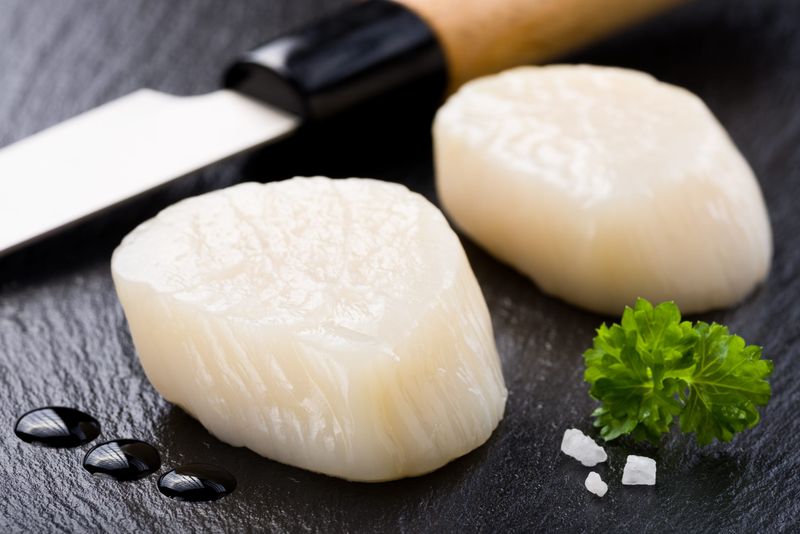 Scallops Roe-off 10/20 1kg Pk