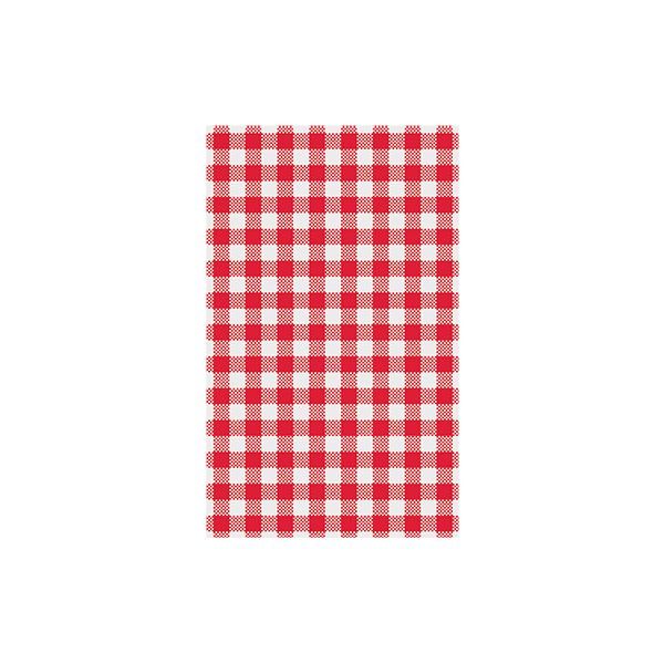 3 Cut Red Checkered Greaseproof 400x220mm