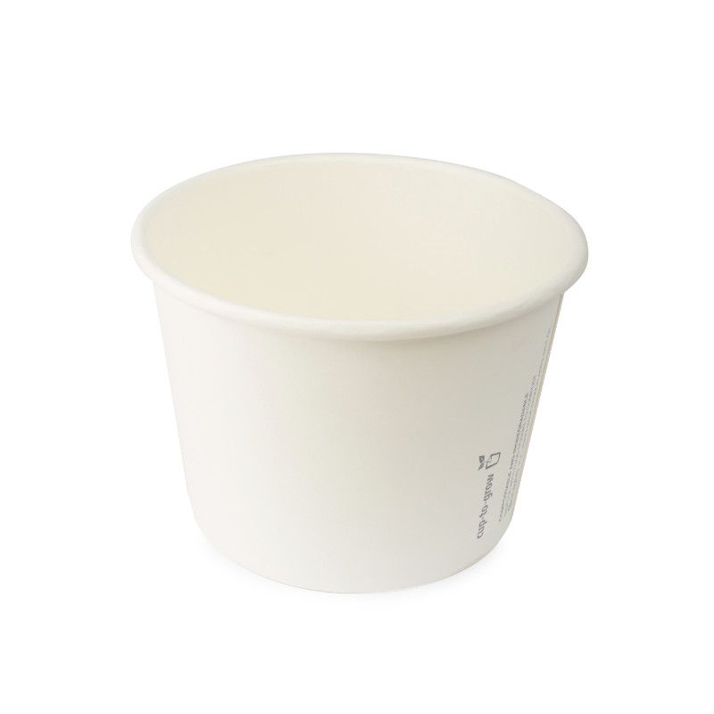 16oz Pla Hot/cold Paper Bowl/plain White (500)