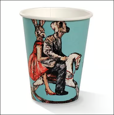 Single Wall Art Cup Pla / 12oz 80mm (1000)