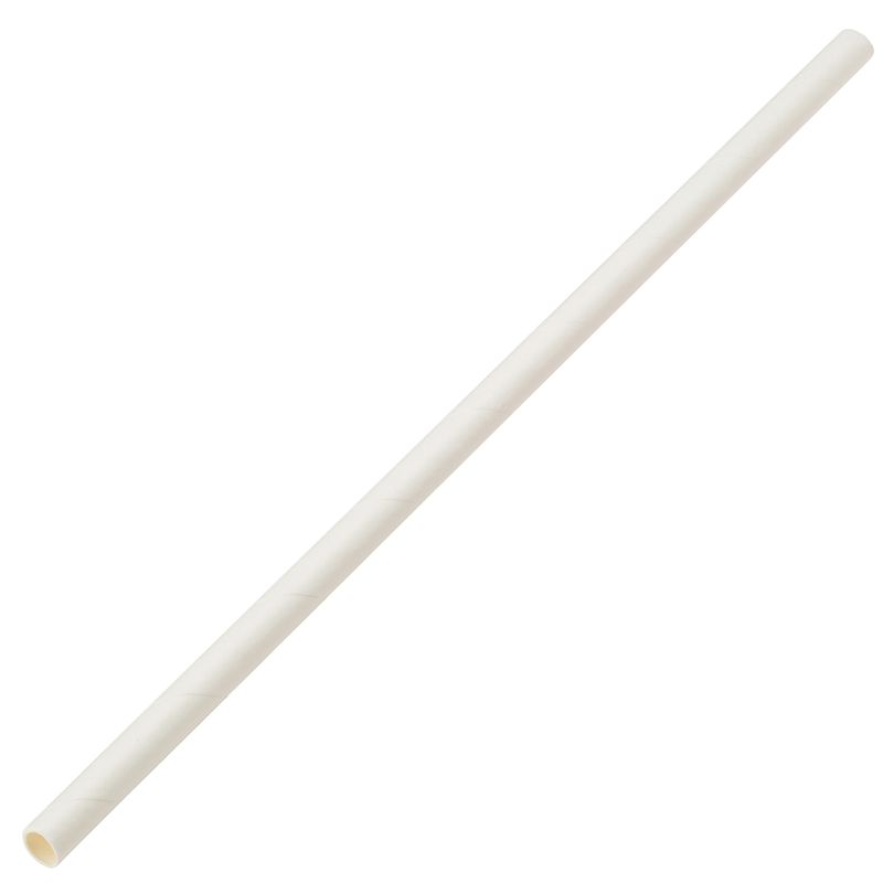 Paper White Regualr Straws 2,500