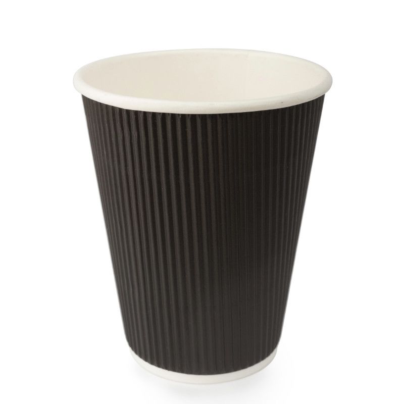 Triple Wall Cup / Black 12oz (500)