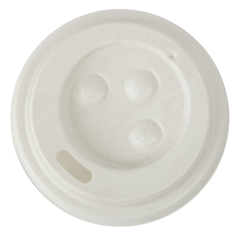 Flat Hot Lid (1000) / 4oz White