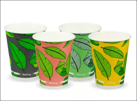 510ml/16oz (90mm) Leaf Gopld Paper Cup (1000)