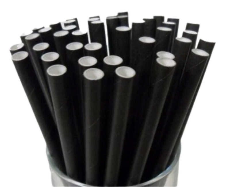 Black Paper Straws (2500) Jumbo