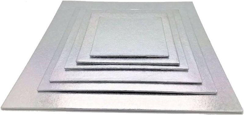 Silver Cake Square / 5 Inch (50)