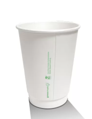 8oz Aqueous Coated White Cup