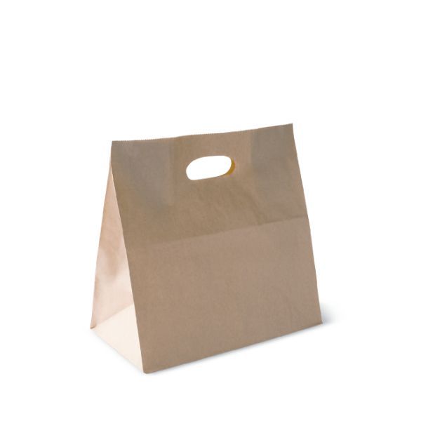 Sos Brown Bag D-cut With Handle (500)