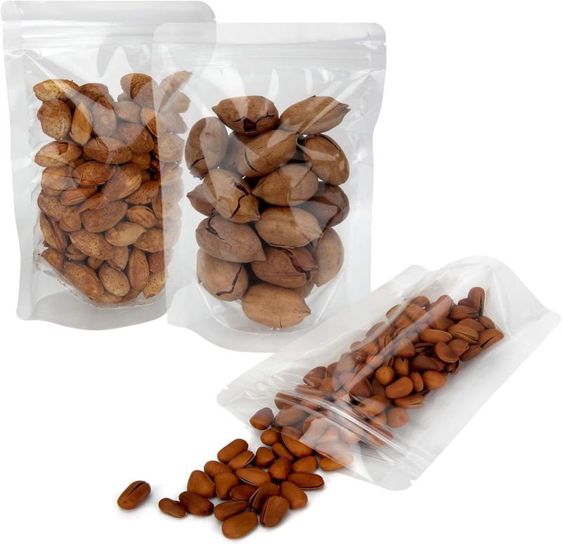 160x270 Tear Zip Bag Clear 500g (1000)