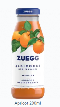 Zuegg Juice Bar Apricot 200mlx24 P/box