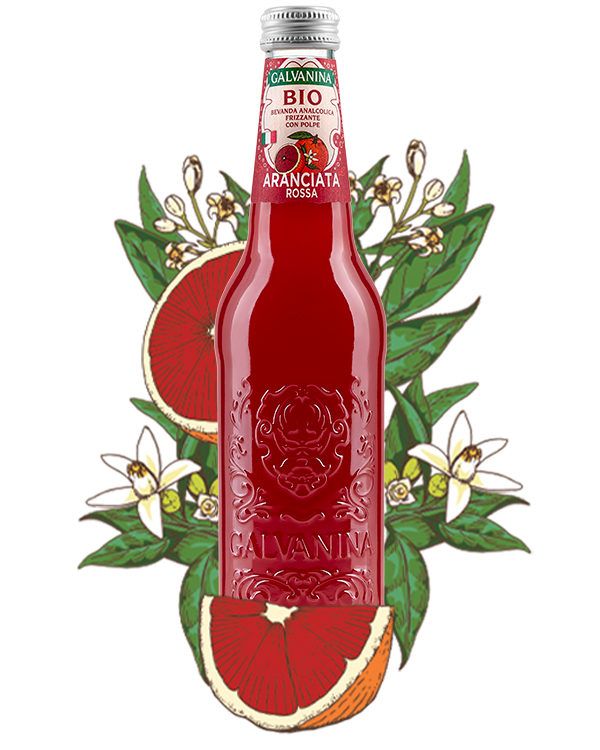 Galvanina Organic Aranciata Rossa X12 355ml