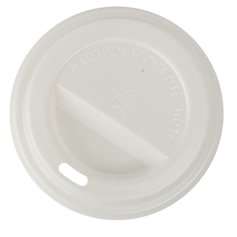 Flat Hot Lid / 8oz White (1000)