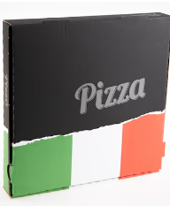 Italian Flag Pizza Box 9 (100) Bundle