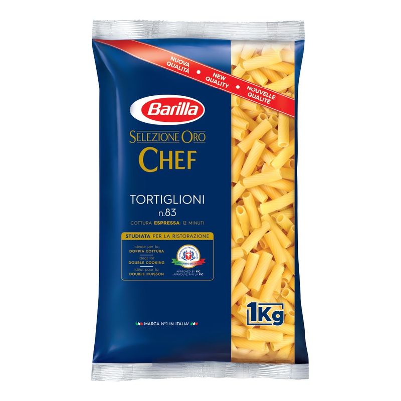 Barilla Tortiglioni Pasta 1kg Box