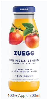 Zuegg Juice Bar Granny Apple 200mlx24 P/box