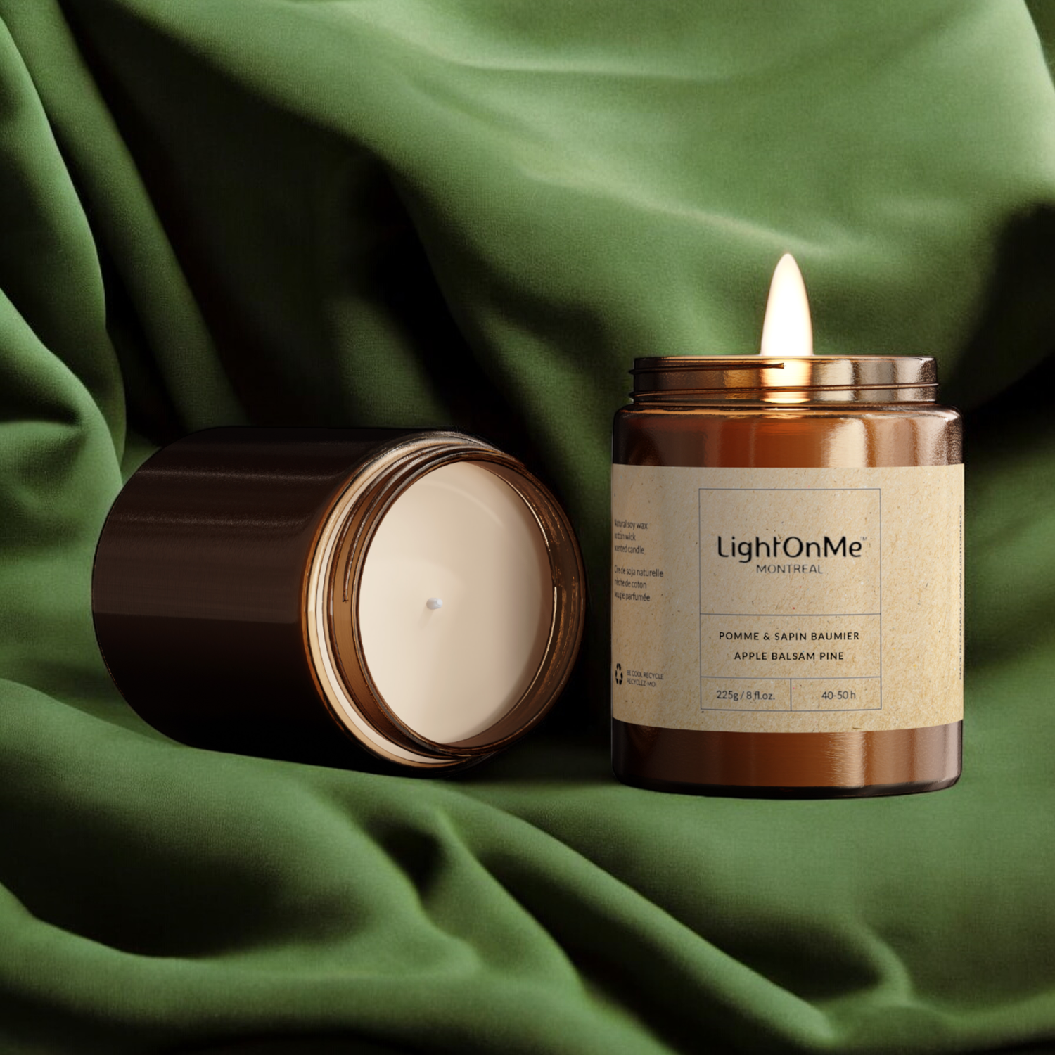No.201 Scented Soy Candle - Apple Balsam Pine