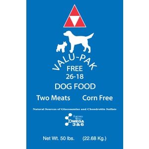 Valu-Pak Free 26/18 Dog Food - Blue Bag