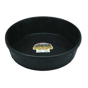 Feeder Round 3-Gallon Rubber Black