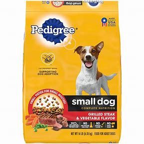 Dog Food Pedigree, Variety: Chicken Small Breed 14lb