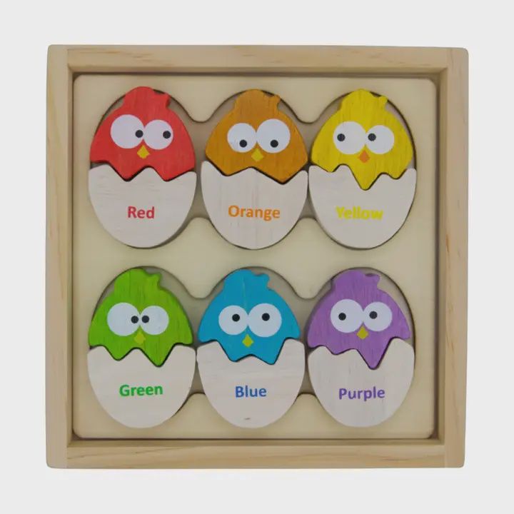 Toy Color &#39;n Eggs - Bilingual Matching Puzzle