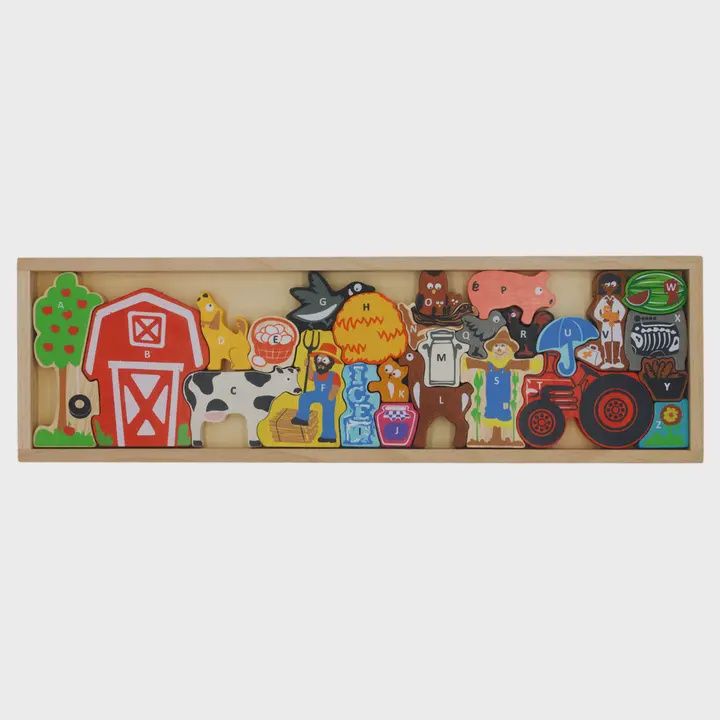 Toy Farm A To Z Puzzle &amp; Playset
