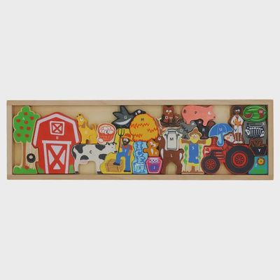 Toy Farm A To Z Puzzle &amp; Playset