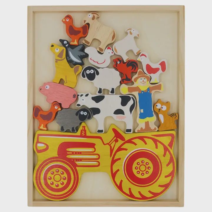 Toy Tractor Stacker Game