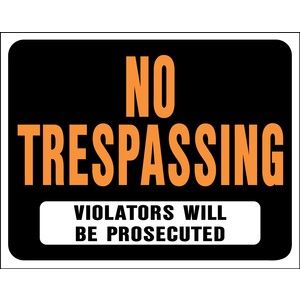Sign - No Trespassing