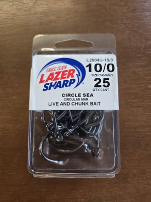 Fishing Hook Circle Sea 10/0