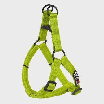 Flat Step-In Harness, Colour: Green, Size: M