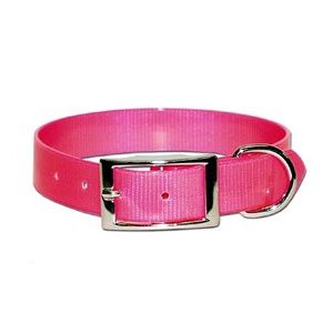Poly Coated Nylon Hunting Collar, Colour: Pink, Size: 19&quot;